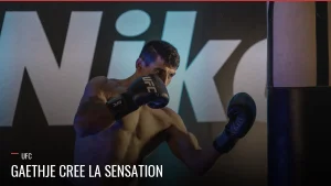 Justin Gaethje face à Ilia Topuria