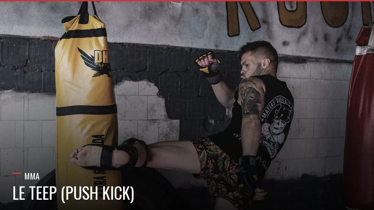 Teep push kick en MMA