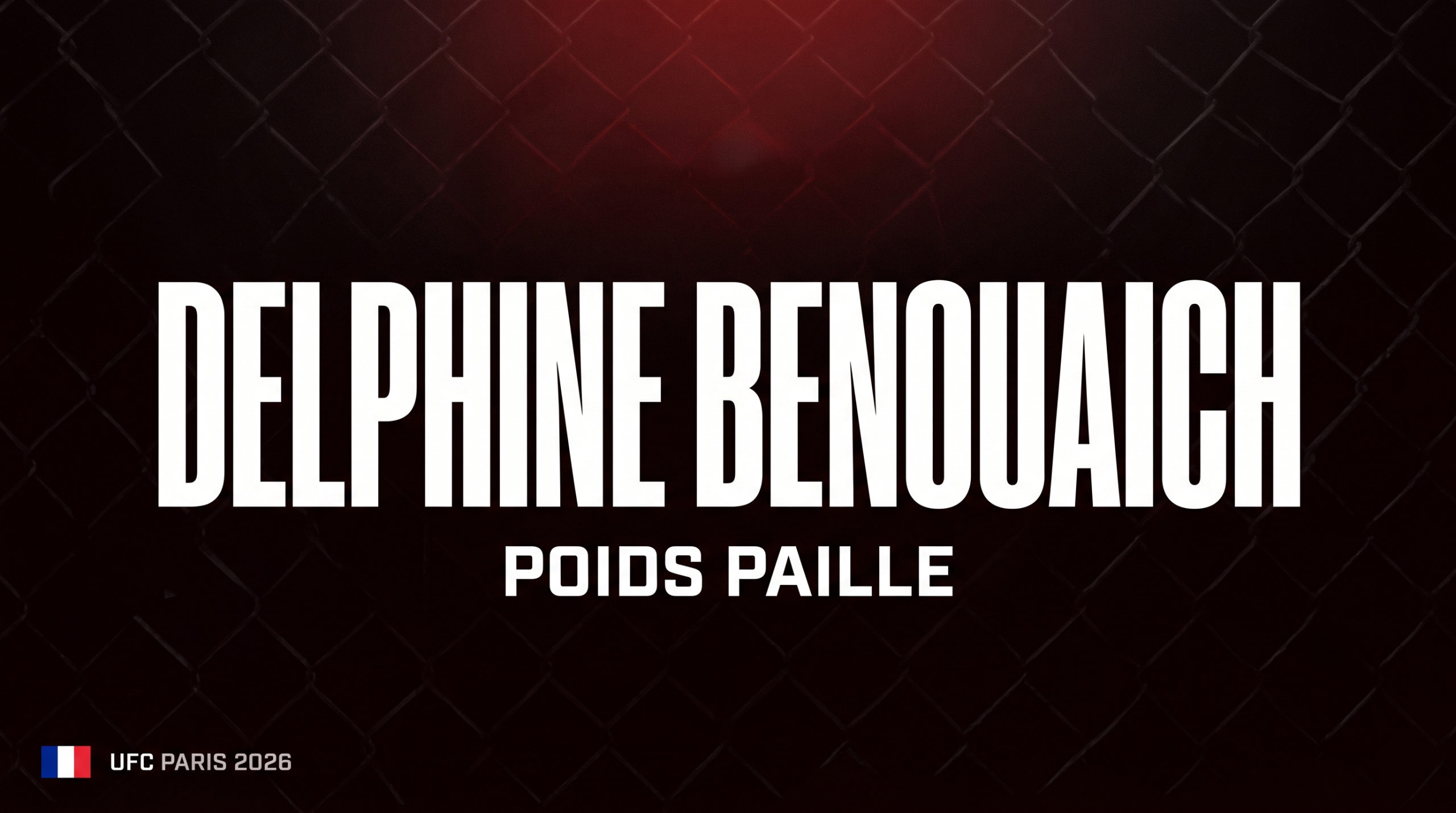 Delphine Benouaich, combattante MMA française poids paille, UFC Paris 2026