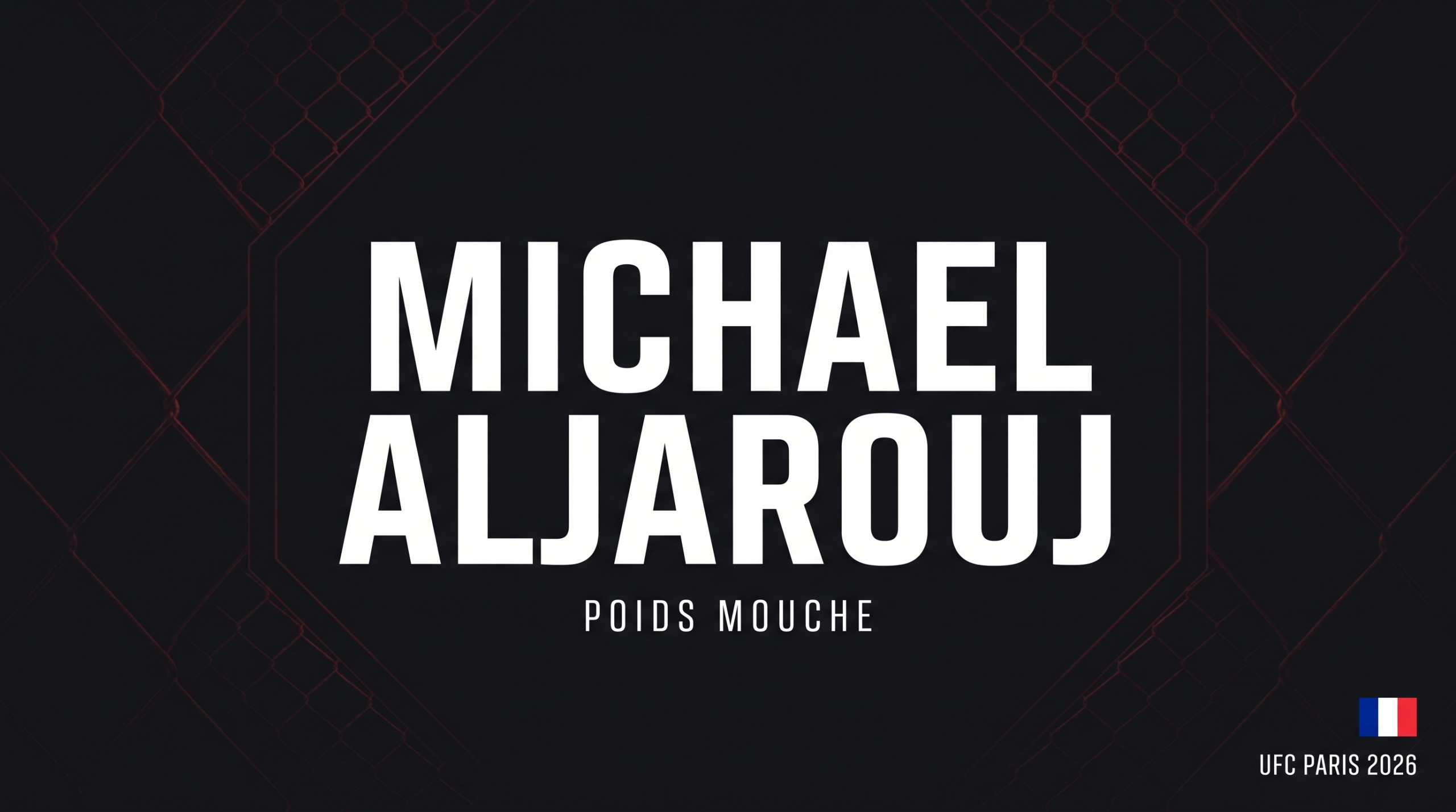 Michael Aljarouj, combattant MMA français poids mouche, UFC Paris 2026